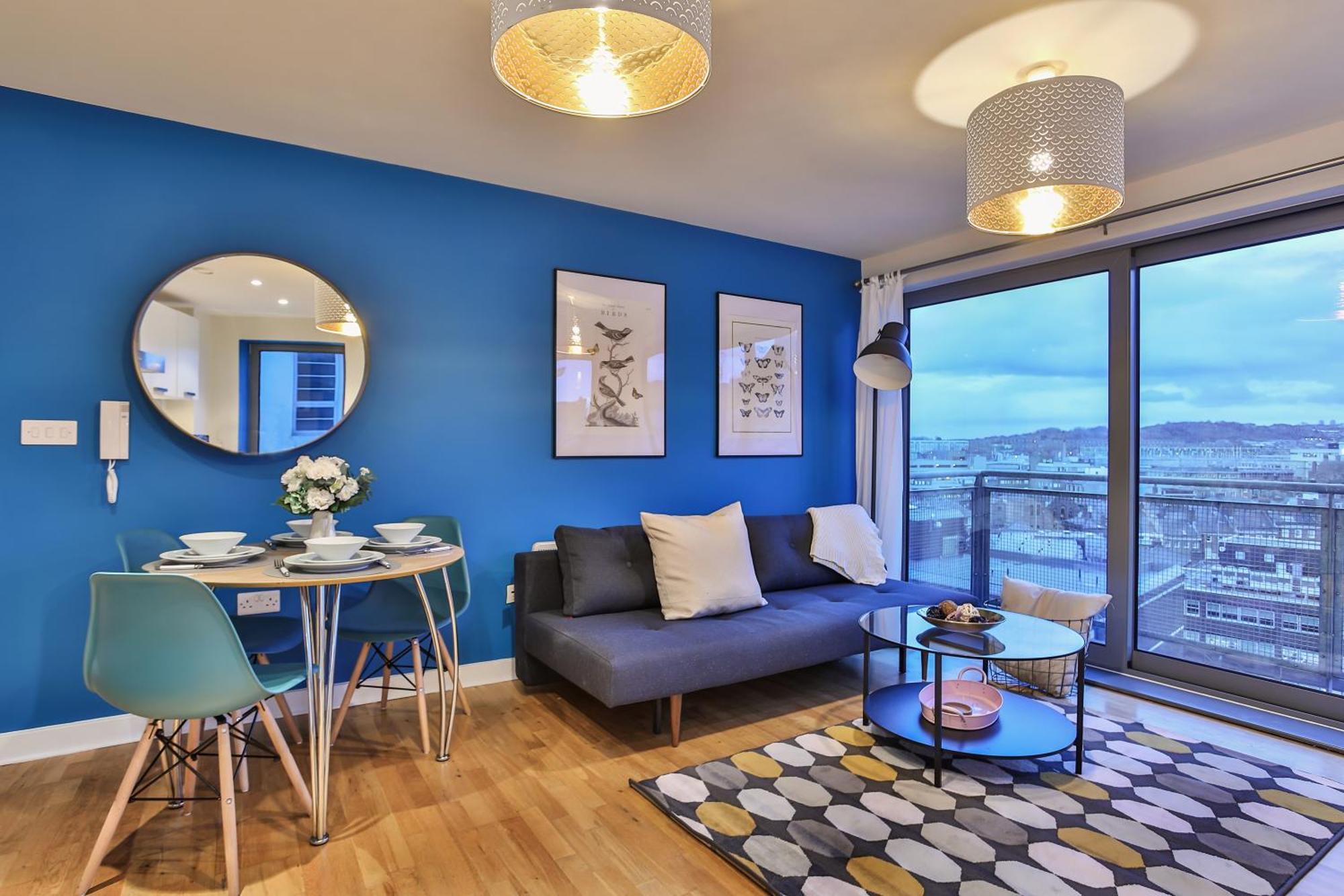 Skyview Apartment By Noknokstay - City Centre With Parking - Group, Family, Business Sheffield Exteriér fotografie