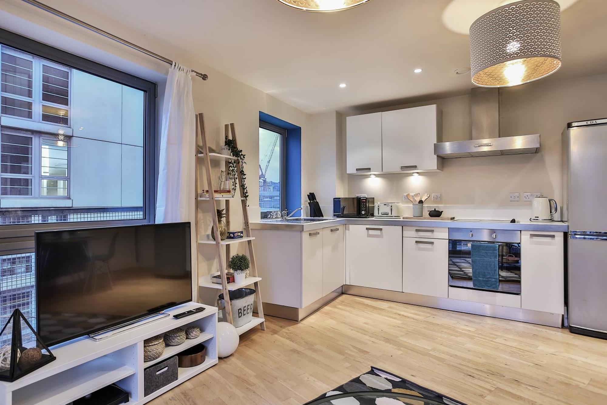 Skyview Apartment By Noknokstay - City Centre With Parking - Group, Family, Business Sheffield Exteriér fotografie