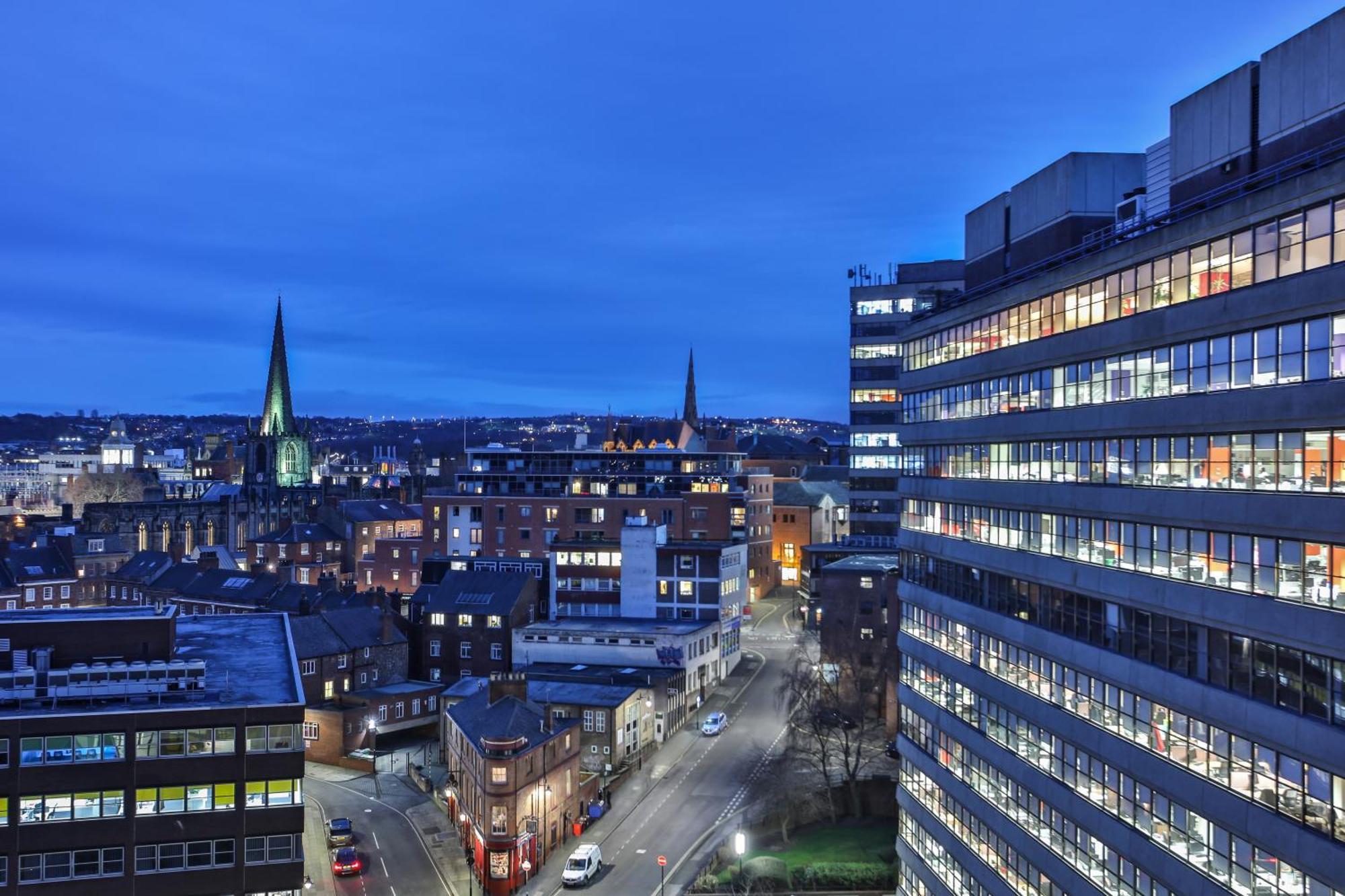 Skyview Apartment By Noknokstay - City Centre With Parking - Group, Family, Business Sheffield Exteriér fotografie